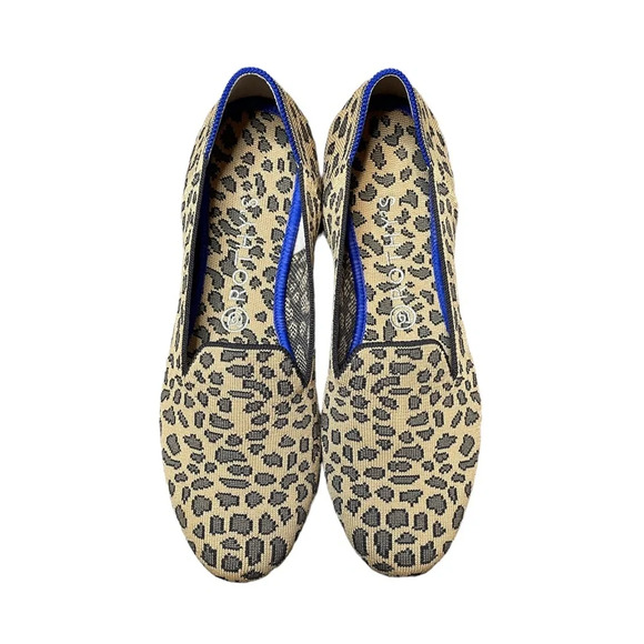 Rothy’s The Loafers Retired Mocha Spot Leopard Animal Print Size 10.5 Women’s - Picture 3 of 9